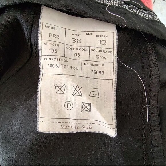 Angelo Rossi Mens Classic Gray Pleated Trousers 38 x 32 - Picture 6 of 7